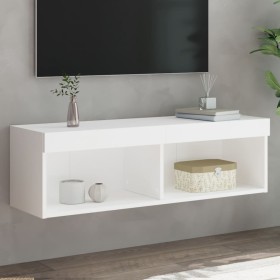 TV cabinet with white LED lights 100x30x30 cm by , TV Furniture - Ref: Foro24-837155, Price: 55,24 €, Discount: %