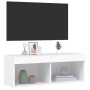 TV-Schrank mit weißen LED-Leuchten 80x30x30 cm von , TV-Möbel - Ref: Foro24-837141, Preis: 45,13 €, Rabatt: %