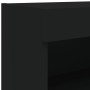 TV cabinet with LED lights black 80x30x30 cm by , TV Furniture - Ref: Foro24-837143, Price: 46,37 €, Discount: %