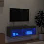 Mueble para TV con luces LED negro 100x30x30 cm de , Muebles TV - Ref: Foro24-837157, Precio: 51,35 €, Descuento: %