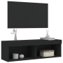 Mueble para TV con luces LED negro 100x30x30 cm de , Muebles TV - Ref: Foro24-837157, Precio: 51,35 €, Descuento: %