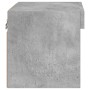 Wall bedside tables with LED lights 2 pcs concrete gray by , TV Furniture - Ref: Foro24-837120, Price: 53,02 €, Discount: %