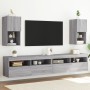 TV cabinets with LED lights 2 pcs Sonoma gray 30.5x30x60 cm by , TV Furniture - Ref: Foro24-836998, Price: 72,13 €, Discount: %