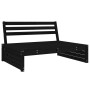 2-piece solid black pine wood garden furniture set by , Garden sets - Ref: Foro24-3186624, Price: 223,99 €, Discount: %