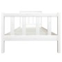 White solid wood bed frame 100x200 cm by , Beds and slatted bases - Ref: Foro24-3100710, Price: 158,26 €, Discount: %