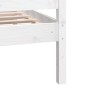 White solid wood bed frame 100x200 cm by , Beds and slatted bases - Ref: Foro24-3100710, Price: 158,26 €, Discount: %