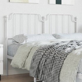 White metal headboard 135 cm by , Headboards and footboards - Ref: Foro24-373968, Price: 29,99 €, Discount: %