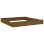 Sandpit with square solid pine wood seats in honey brown. by , sandboxes - Ref: Foro24-825040, Price: 103,99 €, Discount: %