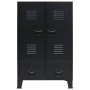 Armario metálico de estilo industrial 67x35x107 cm negro de vidaXL, Armarios roperos - Ref: Foro24-245960, Precio: 228,10 €, ...