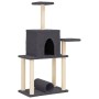 Rascador para gatos con postes de sisal gris oscuro 122 cm de , Mobiliario para gatos - Ref: Foro24-172090, Precio: 39,65 €, ...