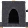 Rascador para gatos con postes de sisal gris oscuro 122 cm de , Mobiliario para gatos - Ref: Foro24-172090, Precio: 39,65 €, ...