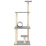 Cat scratcher with light gray sisal posts 136 cm by , Cat furniture - Ref: Foro24-172092, Price: 43,68 €, Discount: %