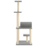 Cat scratcher with light gray sisal posts 136 cm by , Cat furniture - Ref: Foro24-172092, Price: 43,68 €, Discount: %