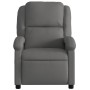 Sillón reclinable de cuero auténtico gris de , Sillones - Ref: Foro24-371792, Precio: 352,75 €, Descuento: %