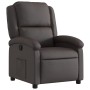 Sillón reclinable cuero auténtico marrón oscuro de , Sillones - Ref: Foro24-371790, Precio: 353,09 €, Descuento: %