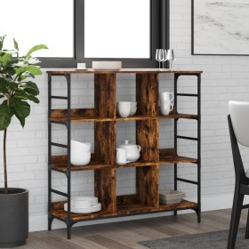 Smoked brown engineered wood sideboard 102x32x103.5 cm by , Sideboards - Ref: Foro24-837729, Price: 72,99 €, Discount: %