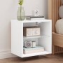 Wall-mounted bedside table with white LED lights by , TV Furniture - Ref: Foro24-837064, Price: 36,58 €, Discount: %