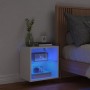 Wall-mounted bedside table with white LED lights by , TV Furniture - Ref: Foro24-837064, Price: 36,58 €, Discount: %