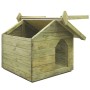 Gartenhundehütte mit offenem Dach aus imprägniertem Kiefernholz von vidaXL, Hundehütten - Ref: Foro24-45149, Preis: 113,05 €,...