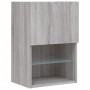 TV stand with Sonoma gray LED lights 40.5x30x60 cm by , TV Furniture - Ref: Foro24-837039, Price: 47,21 €, Discount: %