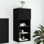 Mueble para TV con luces LED negro 40,5x30x90 cm de , Muebles TV - Ref: Foro24-837045, Precio: 55,43 €, Descuento: %