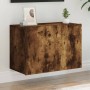 Wall-mounted TV stand in smoked oak, 60x30x41 cm by , TV Furniture - Ref: Foro24-836946, Price: 41,04 €, Discount: %