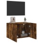 Wall-mounted TV stand in smoked oak, 60x30x41 cm by , TV Furniture - Ref: Foro24-836946, Price: 41,04 €, Discount: %