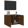 Wall-mounted TV stand in brown oak, 60x30x41 cm by , TV Furniture - Ref: Foro24-836950, Price: 42,10 €, Discount: %