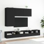 Wall-mounted TV stand in black, 100x30x41 cm by , TV Furniture - Ref: Foro24-836967, Price: 64,32 €, Discount: %