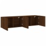 Wall-mounted TV units, 2 units, brown oak, 80x30x41 cm by , TV Furniture - Ref: Foro24-836965, Price: 91,65 €, Discount: %