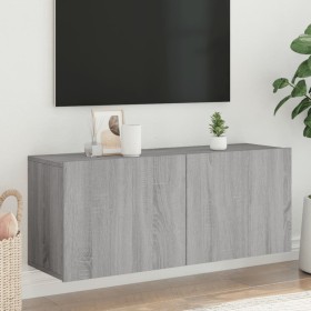 Mueble para TV de pared gris Sonoma 100x30x41 cm de , Muebles TV - Ref: Foro24-836971, Precio: 60,99 €, Descuento: %