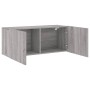 Mueble para TV de pared gris Sonoma 100x30x41 cm de , Muebles TV - Ref: Foro24-836971, Precio: 61,40 €, Descuento: %