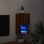 Mueble para TV con luces LED roble marrón 30,5x30x60 cm de , Muebles TV - Ref: Foro24-836999, Precio: 43,99 €, Descuento: %