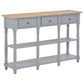 Gray MDF console table 120x30x76 cm by vidaXL, Side tables - Ref: Foro24-280017, Price: 184,13 €, Discount: %