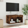 Mueble para TV con luces LED roble ahumado 60x30x30 cm de , Muebles TV - Ref: Foro24-837135, Precio: 40,41 €, Descuento: %