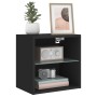 Wall-mounted bedside table with black LED lights by , TV Furniture - Ref: Foro24-837066, Price: 39,34 €, Discount: %