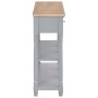 Gray MDF console table 120x30x76 cm by vidaXL, Side tables - Ref: Foro24-280017, Price: 184,13 €, Discount: %