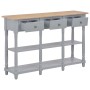 Gray MDF console table 120x30x76 cm by vidaXL, Side tables - Ref: Foro24-280017, Price: 184,13 €, Discount: %