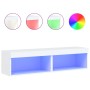 Muebles para TV con luces LED 2 uds blanco 60x30x30 cm de , Muebles TV - Ref: Foro24-837128, Precio: 60,51 €, Descuento: %