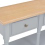 Gray MDF console table 120x30x76 cm by vidaXL, Side tables - Ref: Foro24-280017, Price: 184,13 €, Discount: %