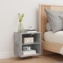 Wall-mounted bedside table with LED lights in concrete gray by , TV Furniture - Ref: Foro24-837070, Price: 36,80 €, Discount: %