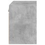 Wall-mounted bedside table with LED lights in concrete gray by , TV Furniture - Ref: Foro24-837070, Price: 35,40 €, Discount: %