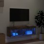 TV-Möbel mit LED-Leuchten, Räuchereiche 100x30x30 cm von , TV-Möbel - Ref: Foro24-837163, Preis: 47,35 €, Rabatt: %