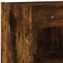 TV stand with smoked oak LED lights 80x30x30 cm by , TV Furniture - Ref: Foro24-837149, Price: 43,56 €, Discount: %