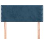 Dark blue velvet headboard 90x5x78/88 cm by , Headboards and footboards - Ref: Foro24-345902, Price: 46,78 €, Discount: %