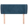 Dark blue velvet headboard 93x23x78/88 cm by , Headboards and footboards - Ref: Foro24-3117044, Price: 52,31 €, Discount: %