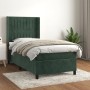 Box spring bed with dark green velvet mattress 90x190 cm by , Beds and slatted bases - Ref: Foro24-3132774, Price: 366,81 €, ...