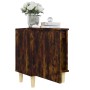 Bedside tables 2 units smoked oak wood legs 40x30x50 cm by vidaXL, Nightstands - Ref: Foro24-813111, Price: 44,10 €, Discount: %