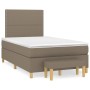 Box spring bed with taupe gray fabric mattress 120x200 cm by , Beds and slatted bases - Ref: Foro24-3137065, Price: 466,50 €,...