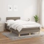 Cama box spring con colchón tela gris taupe 120x200 cm de , Camas y somieres - Ref: Foro24-3140765, Precio: 387,37 €, Descuen...